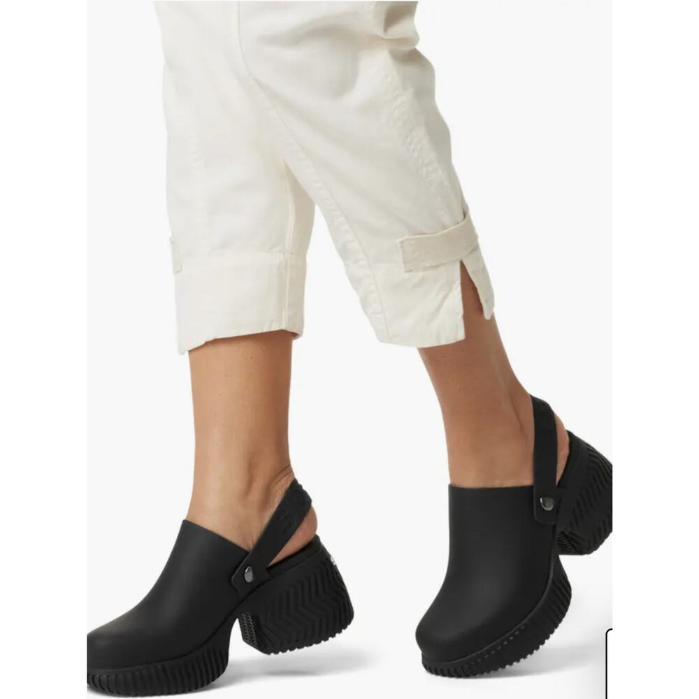 Sorel Black Slingback Clogs